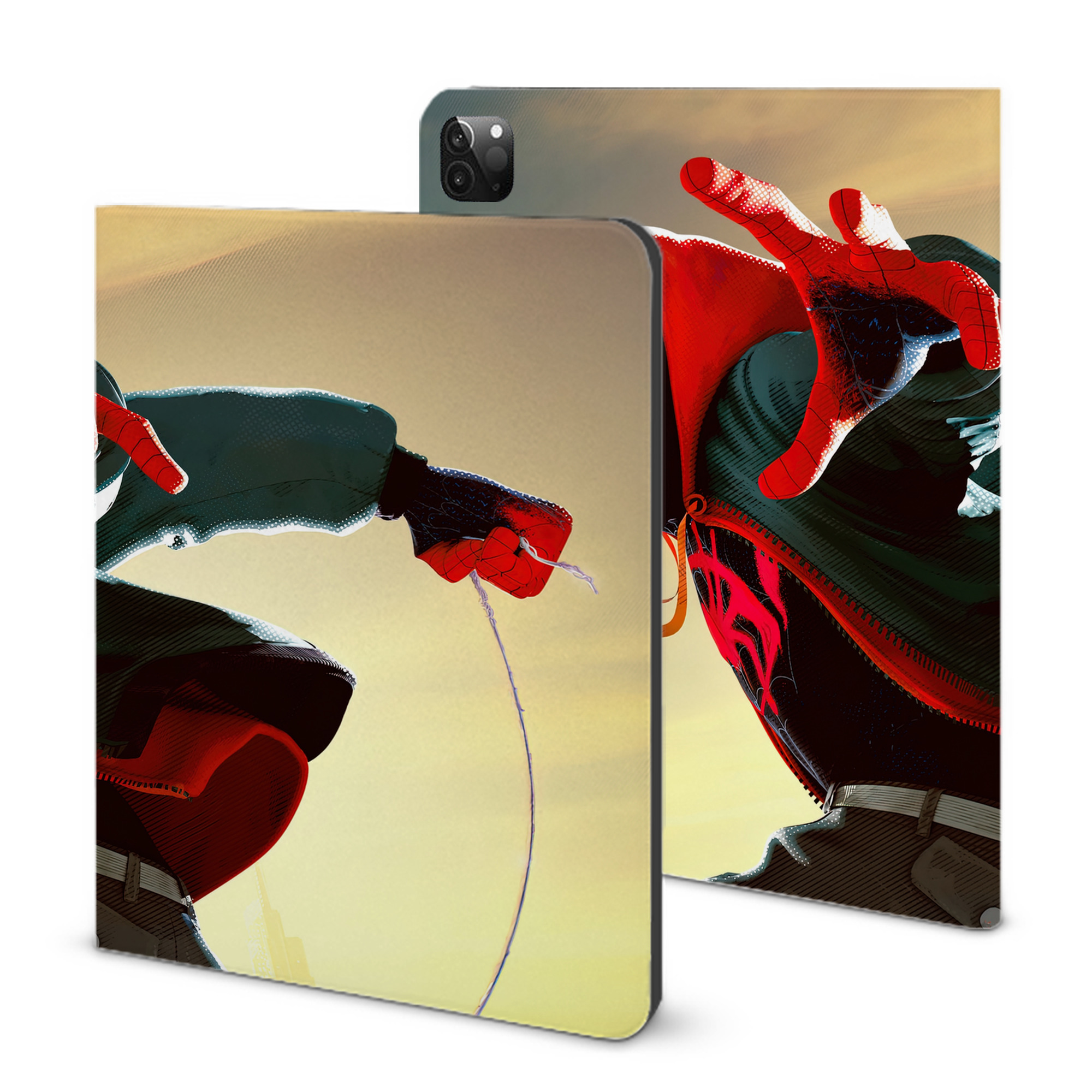 （画像用） Spider Man スパイダーマン IPadケース ペンホルダー付き ブックスタイルデザイン